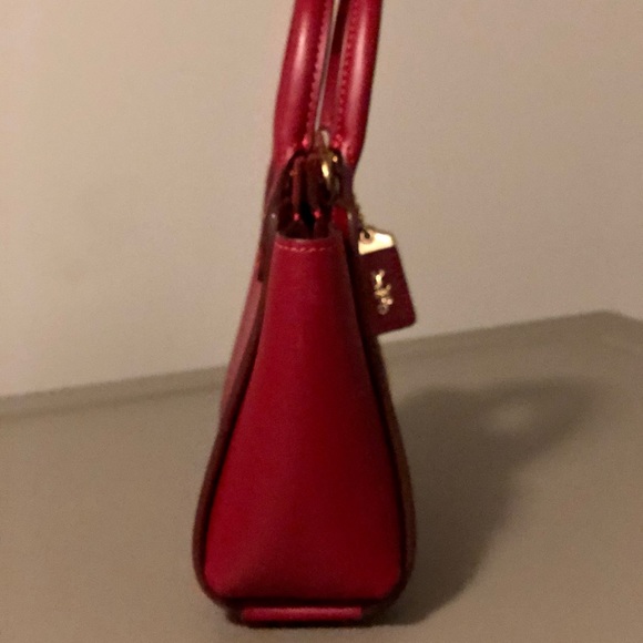 Coach Deep Red Troupe Tote 16 - Picture 10 of 15